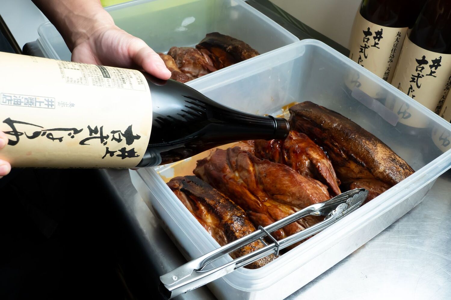 神戸醤油系らーめんの撮影